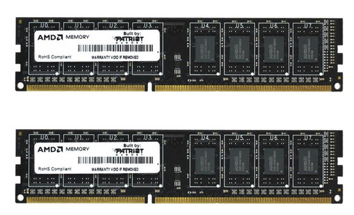 AE316G1601U2K Patriot AMD Entertainment Edition 16GB Kit (2 X 8GB) PC3-12800 DDR3-1600MHz non-ECC Unbuffered CL11 240-Pin DIMM Dual Rank Memory