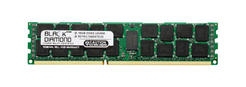 BD16G1066MTR26 Black Diamond 16GB PC3-8500 DDR3-1066MHz ECC Registered CL7 240-Pin DIMM Dual Rank Memory Module