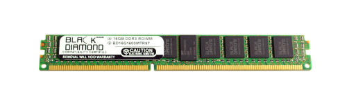 BD16G1600MTR97 Black Diamond 16GB PC3-12800 DDR3-1600MHz ECC Registered CL11 240-Pin DIMM Very Low Profile (VLP) Dual Rank Memory Module