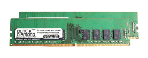 BD16GX22400MQE28 Black Diamond 32GB Kit (2 X 16GB) PC4-19200 DDR4-2400MHz ECC Unbuffered CL17 288-Pin DIMM 1.2V Dual Rank Memory