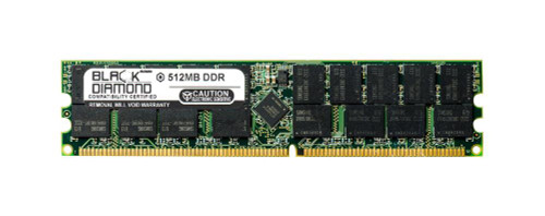 BD512M266MER11 Black Diamond 512MB PC2100 DDR-266MHz Registered ECC CL2.5 184-Pin DIMM 2.5V Memory Module