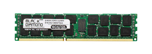 BD8G1066MTR23 Black Diamond 8GB PC3-8500 DDR3-1066MHz ECC Registered CL7 240-Pin DIMM Dual Rank Memory Module