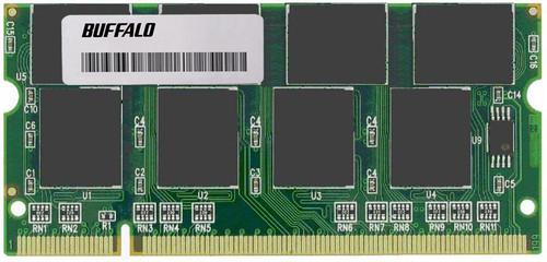 BF41A512MB-NB Buffalo 512MB PC2700 DDR-333MHz non-ECC Unbuffered CL2.5 200-Pin SoDimm 2.5V Memory Module