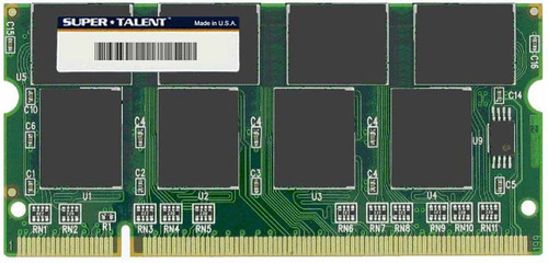 D2-4SO512S Super Talent 512MB PC3200 DDR-400MHz non-ECC Unbuffered CL2.5 200-Pin SoDimm Memory Module