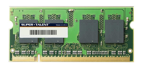 D2-5SO512S Super Talent 512MB PC2-4200 DDR2-533MHz non-ECC Unbuffered CL4 200-Pin SoDimm Memory Module