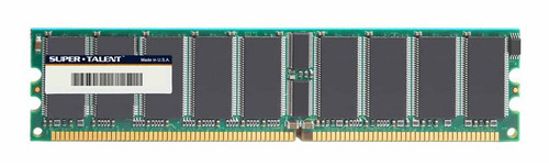 D21EA512 Super Talent 512MB PC2100 DDR-266MHz ECC Unbuffered CL2.5 184-Pin DIMM Memory Module