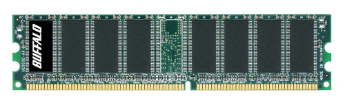 DD400-E512M Buffalo 512MB PC3200 DDR-400MHz ECC Unbuffered CL3 184-Pin DIMM Memory Module