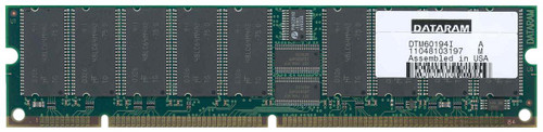 DTM60194I Dataram 512MB PC133 133MHz ECC Registered CL3 168-Pin DIMM Dual Rank Memory Module