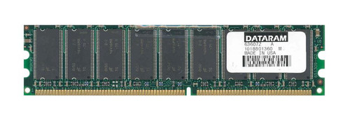 DTM63607B Dataram 256MB PC2100 DDR-266MHz ECC Unbuffered CL2.5 184-Pin DIMM Dual Rank Memory Module