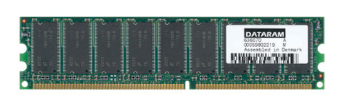 DTM63607D Dataram 256MB PC2100 DDR-266MHz ECC Unbuffered CL2.5 184-Pin DIMM Dual Rank Memory Module