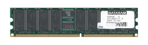 DTM63640B Dataram 256MB PC2100 DDR-266MHz Registered ECC CL2.5 184-Pin DIMM 2.5V Memory Module