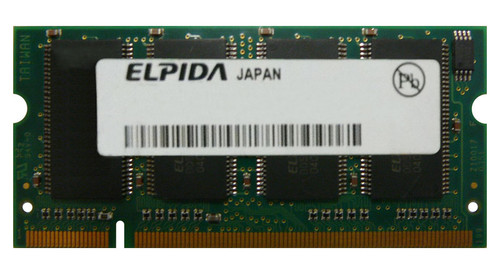 EBD26UC6AASA-7B Elpida 256MB PC2100 DDR-266MHz non-ECC Unbuffered CL2.5 200-Pin SoDimm Memory Module