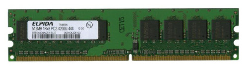 EBE51UD8AGFA-5C-E Elpida 512MB PC2-4200 DDR2-533MHz non-ECC Unbuffered CL4 240-Pin DIMM Single Rank Memory Module