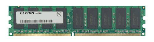 EBE52EC8AAFA-4A-E Elpida 512MB PC2-3200 DDR2-400MHz ECC Unbuffered CL3 240-Pin DIMM Dual Rank Memory Module