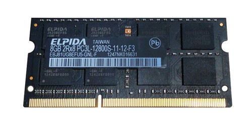 EBJ81UG8EFU5-GNL-F Elpida 8GB PC3-12800 DDR3-1600MHz non-ECC Unbuffered  CL11 204-Pin SoDimm 1.35V Low Voltage Dual Rank Memory Module