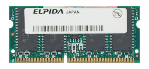 HB52RF648DCA-75B Elpida 512MB PC133 133MHz non-ECC Unbuffered CL3 144-Pin SoDimm Memory Module