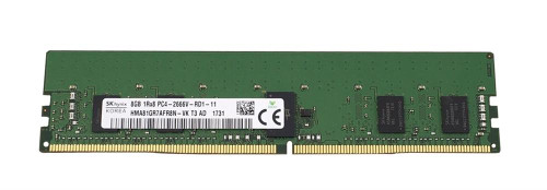 HMA81GR7AFR8N-VKT3-AD Hynix 8GB PC4-21300 DDR4-2666MHz Registered ECC CL19 288-Pin DIMM 1.2V Single Rank Memory Module