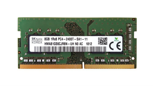 HMA81GS6CJR8N-UH Hynix 8GB PC4-19200 DDR4-2400MHz non-ECC Unbuffered CL17 260-Pin SoDimm 1.2V Single Rank Memory Module