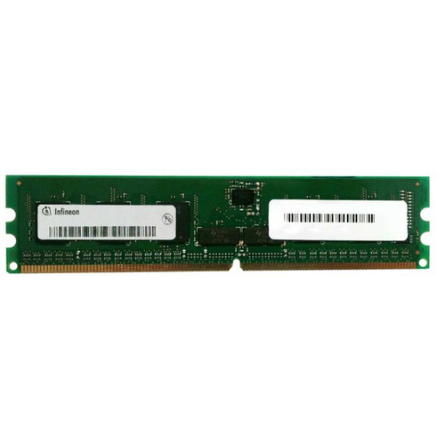 HY72T32000HR-5-A Infineon 256MB PC2-3200 DDR2-400MHz ECC Registered CL3 240-Pin DIMM Single Rank Memory Module