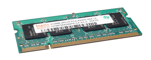 HYMP564S64P6-C4-AA-A Hynix 512MB PC2-4200 DDR2-533MHz non-ECC Unbuffered CL4 200-Pin SoDimm Memory Module