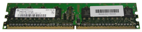 HYS64T64000HU-5-A Infineon 512MB PC2-3200 DDR2-400MHz non-ECC Unbuffered CL3 240-Pin DIMM Single Rank Memory Module