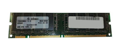 HYS64V8300GU-7.5-B Infineon 64MB PC133 133MHz non-ECC Unbuffered CL3 168-Pin DIMM Memory Module