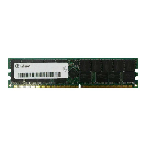 HYS72D16000GR-7-A Infineon 128MB PC2100 DDR-266MHz Registered ECC CL2.5 184-Pin DIMM 2.5V Memory Module