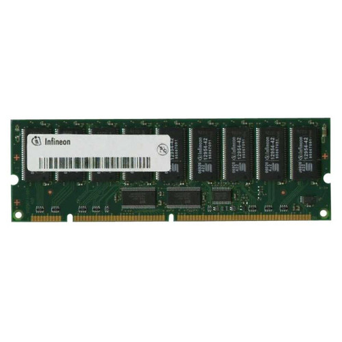 HYS72V16300G Infineon 128MB PC133 133MHz ECC Registered CL2 168-Pin DIMM Single Rank SDRAM Memory Module