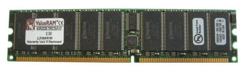 KVR333X72RC25/512 Kingston 512MB PC2700 DDR-333MHz Registered ECC CL2.5 184-Pin DIMM 2.5V Memory Module