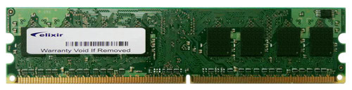 M2U25664TUH4A0F-3C Elixir 256MB PC2-5300 DDR2-667MHz non-ECC Unbuffered CL5 240-Pin DIMM Single Rank Memory Module