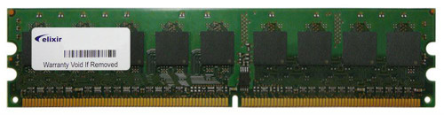 M2U51H64TU88A2B-3C Elixir 512MB PC2-5300 DDR2-667MHz non-ECC Unbuffered CL5 240-Pin DIMM Single Rank Memory Module