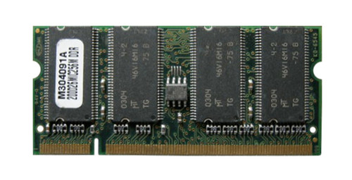 M304091A Micron 256MB PC2100 DDR-266MHz non-ECC Unbuffered CL2.5 200-Pin SoDimm Memory Module