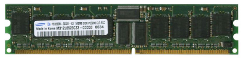 M312L6523CZ3-CCCQ0 Samsung 512MB PC3200 DDR-400MHz Registered ECC CL3 184-Pin DIMM 2.5V Memory Module