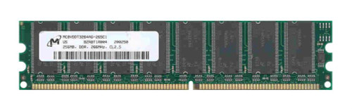 MC8VDDT3264AG-265C1 Micron 256MB PC2100 DDR-266MHz non-ECC Unbuffered CL2.5 184-Pin DIMM 2.5V Memory Module