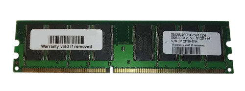 MDGVD4F3H475B1CZH ADATA 512MB PC2700 DDR-333MHz non-ECC Unbuffered CL2.5 184-Pin DIMM 2.5V Memory Module