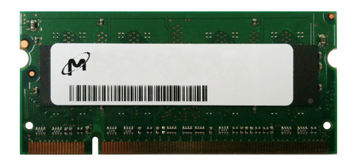MNBD202562MT Micron 256MB PC2-3200 DDR2-400MHz non-ECC Unbuffered CL3 200-Pin SoDimm Memory Module