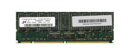 MT18LSDT6472AG-133B1 Micron 512MB PC133 133MHz ECC CL3 7.5ns 3.3V 168-Pin DIMM Memory Module