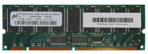 MT18LSDT6472G-133B1 Micron 512MB PC133 133MHz ECC Registered CL3 168-Pin DIMM Single Rank Memory Module