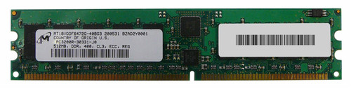 MT18VDDF6472G-40BG3 Micron 512MB PC3200 DDR-400MHz Registered ECC CL3 184-Pin DIMM 2.5V Single Rank Memory Module