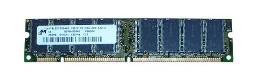 MT8LSDT3264AG-13EC2 Micron 256MB PC133 133MHz non-ECC Unbuffered CL2 168-Pin DIMM Memory Module