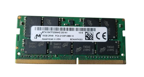 MTA16ATF1G64HZ-2G1 Micron 8GB PC4-17000 DDR4-2133MHz non-ECC Unbuffered  CL15 260-Pin SoDimm 1.2V Dual Rank Memory Module