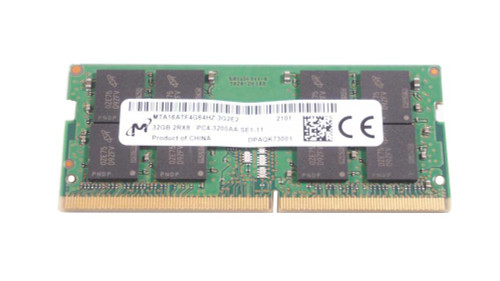 MTA16ATF4G64HZ-3G2E2 Micron 32GB PC4-25600 DDR4-3200MHz non-ECC Unbuffered CL22 260-Pin SoDimm 1.2V Dual Rank Memory Module