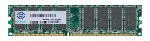 NT128D64H4B1G-75B Nanya 128MB PC2100 DDR-266MHz non-ECC Unbuffered CL2.5 184-Pin DIMM 2.5V Memory Module