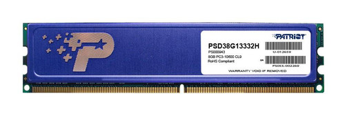 PSD38G13332H Patriot 8GB PC3-10600 DDR3-1333MHz non-ECC Unbuffered CL9 240-Pin DIMM Dual Rank Memory Module