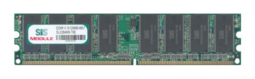 SLX264M8-T6E SiliconSystems Silicon Systems 512MB PC2-5300 DDR2-667MHz non-ECC Unbuffered CL5 240-Pin DIMM Dual Rank Memory Module