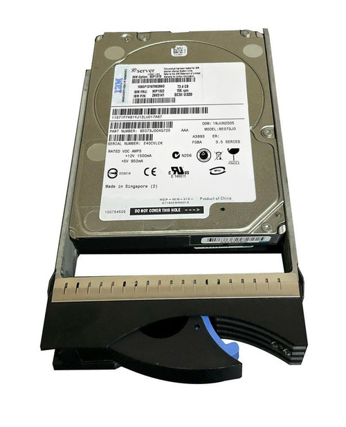 FRU90P1322 IBM 73.4GB 15000RPM Ultra-320 SCSI 80-Pin Hot Swap 3.5-inch  Internal Hard