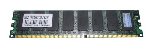 TS32MLD64V4F3/256 Transcend 256MB PC3200 DDR-400MHz non-ECC Unbuffered CL3 184-Pin DIMM Memory Module