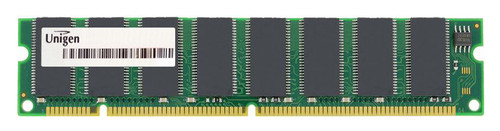 UG516T7448JC-PL Unigen 128MB PC133 133MHz ECC Unbuffered CL3 168-Pin DIMM Memory Module