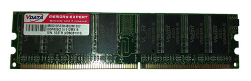 VDBG1916 ADATA 512MB PC3200 DDR-400MHz non-ECC Unbuffered CL2.5 184-Pin DIMM 2.5V Memory Module