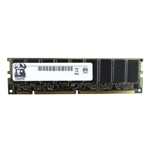 VIA12802 Viking 128MB PC133 133MHz ECC Unbuffered CL3 168-Pin DIMM Memory Module